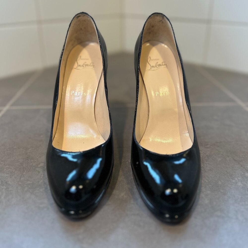 Christian Louboutin So Kate Patent Black Leather 120 mm Pumps
